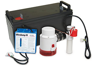 a battery backup sump pump system in Kennewick
