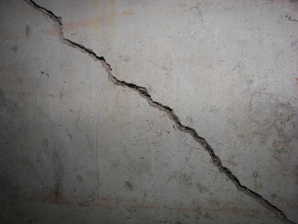 foundation crack repair Big Patio Makeover