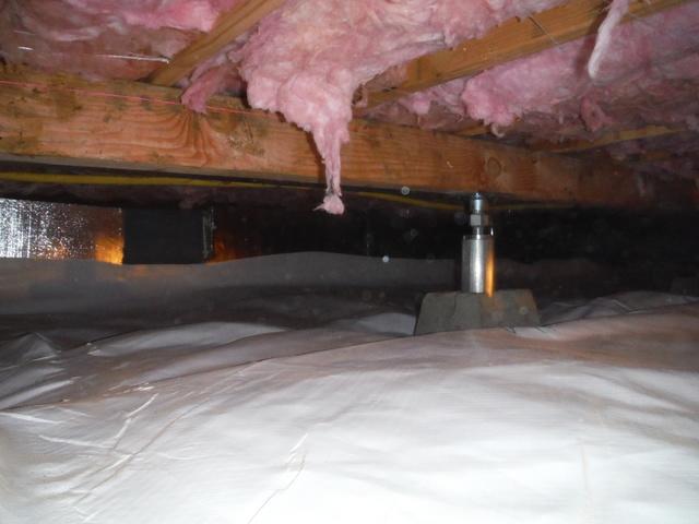 Encapsulation installed during crawl space repair in Portland OR