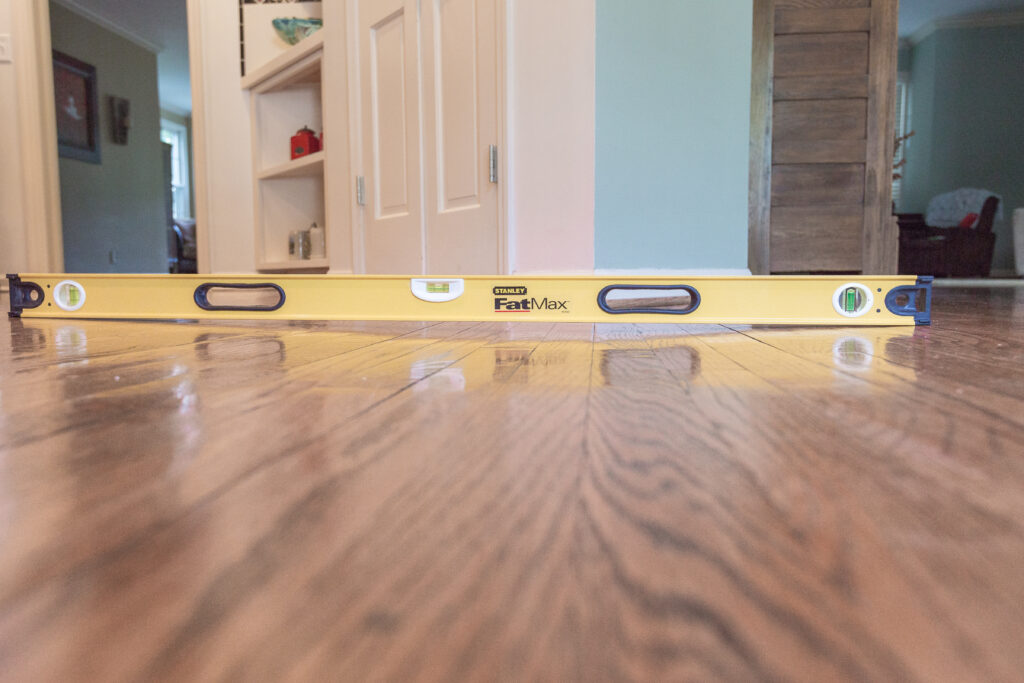 Sagging-Uneven-Floor-Foundation-Settlement Sloping or uneven floors are common signs of foundation problems