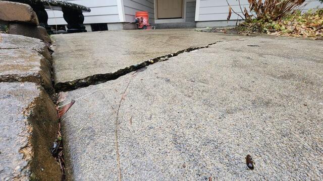 The Truth About Winter Salt and Concrete Damage salt and sand leading to crack in concrete salt