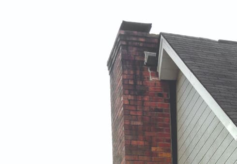 tilting chimney small foundation repair