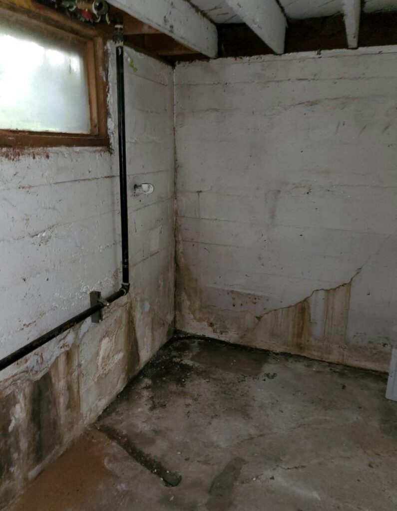 Basement Waterproofing in Eugene, OR before Basement Waterproofing in Eugene OR before waterproofing