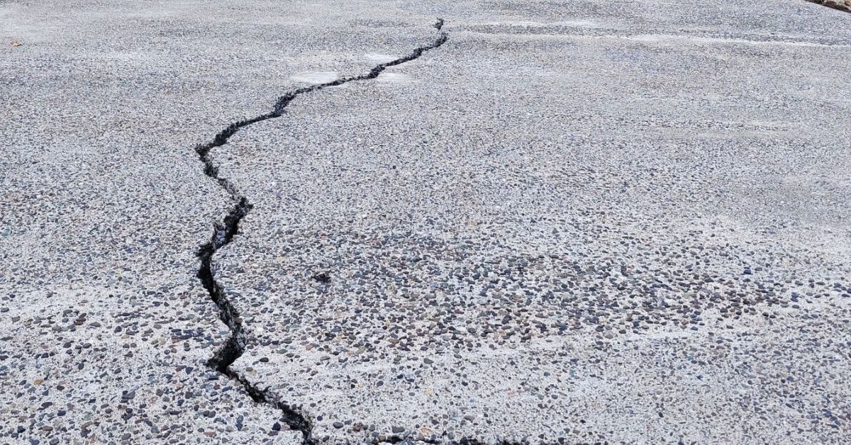 Concrete driveway repair by TerraFirma Foundation Systems