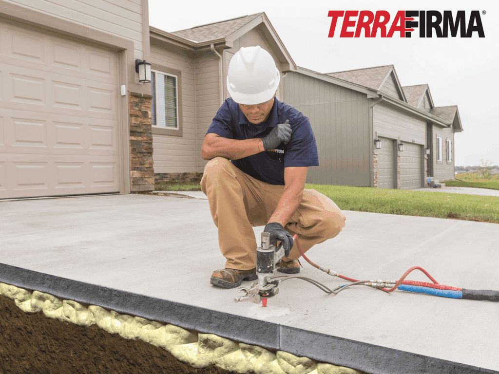Concrete Repair Can Cost More Than You Think cracked sunk concrete driveway after polylevel