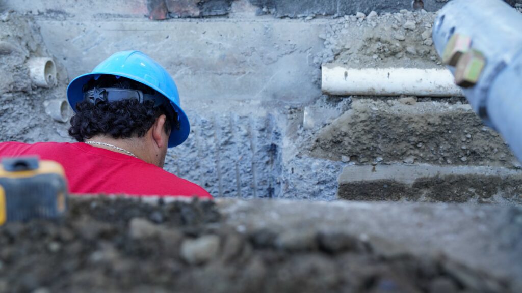 Crew Member Working Foundation 2