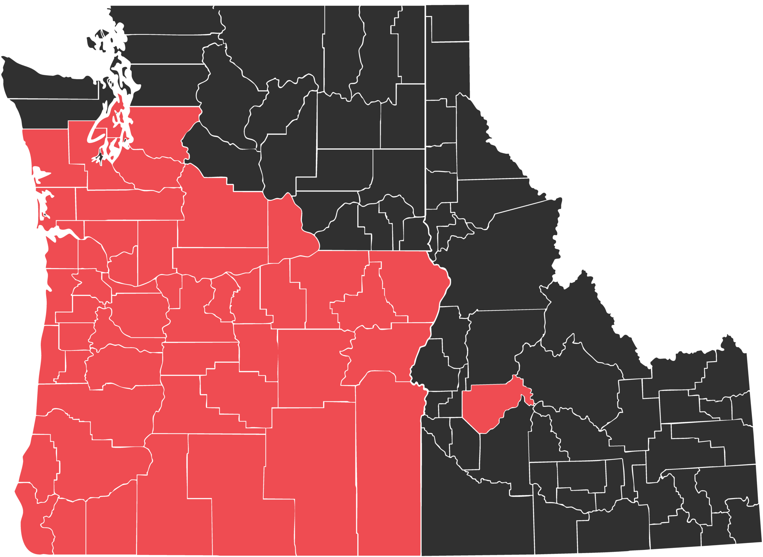 Map scaled Roseburg