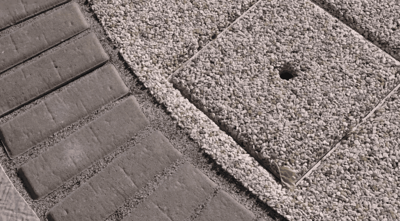 Vuba Stone installation over outdoor concrete in Bend