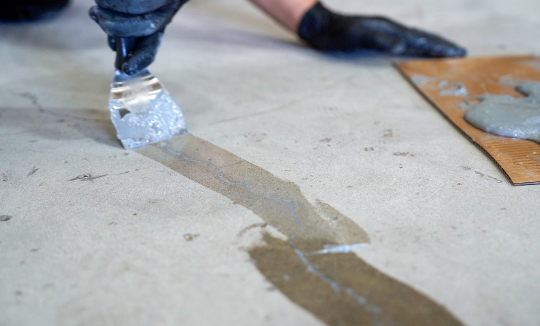 Preparing concrete floor for epoxy flooring in Olympia